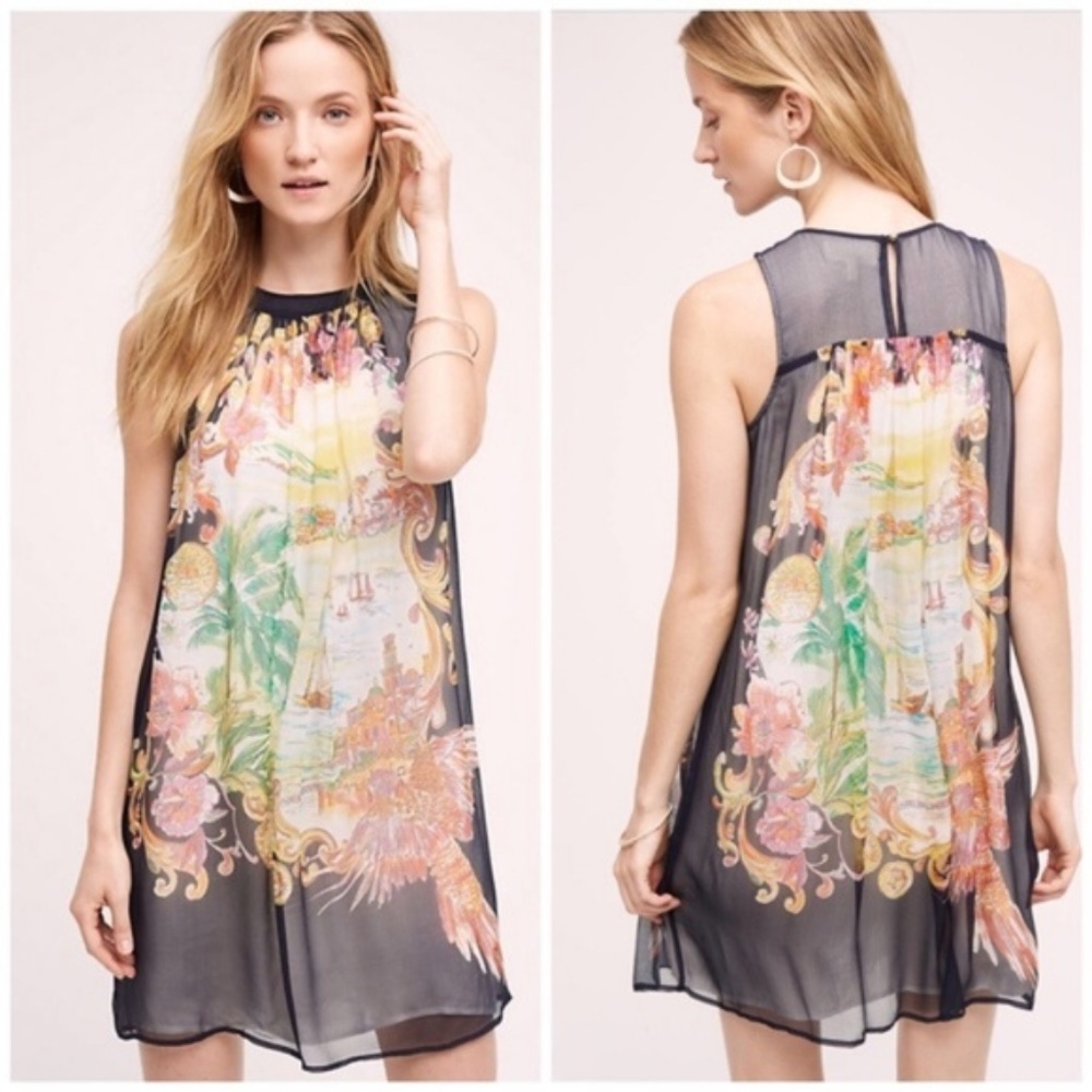 Anthropologie Moulinette Soeurs Silk Varese Dress